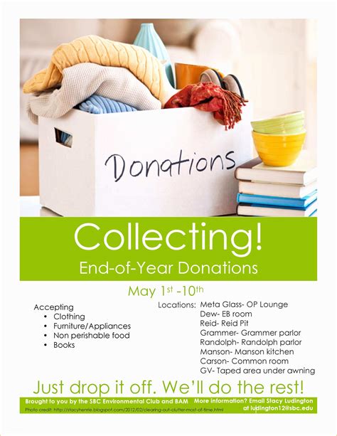 create free donation flyer